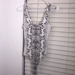 Snakeskin bodysuit